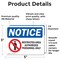 Signmission Restricted Area Authorized Personnel Sign, Vinyl Decal, 5in W x 3.5in L, 2PK OS-2PACK-NS-D-35-L-18077 - alternate 2